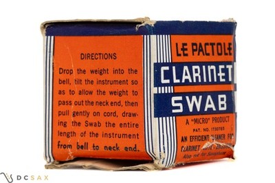 1930's Le Pactole Clarinet Swab With Box