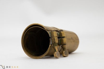 1950's Selmer Two Screw Alto Saxophone Ligature and Cap Set, Oval Screws