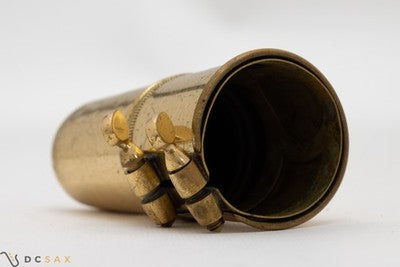 1950's Selmer Two Screw Tenor Saxophone Ligature and Cap Set, From Mark VI