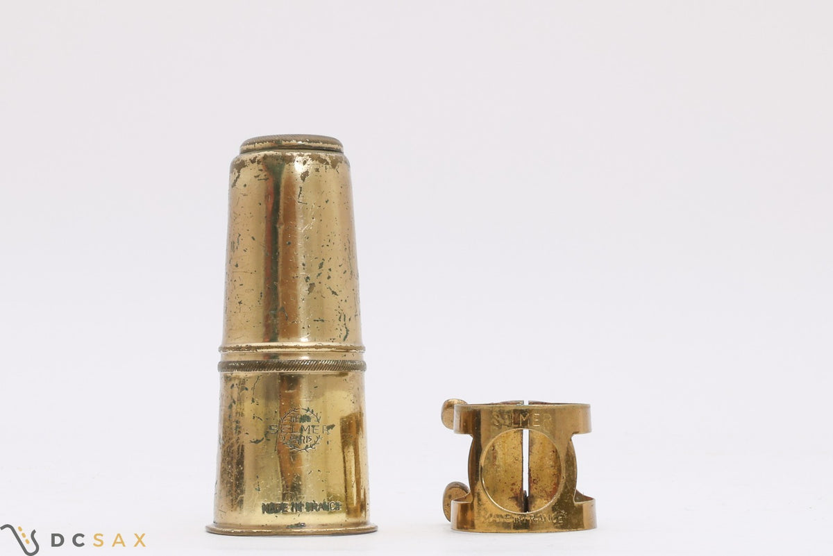 Vintage Selmer Two Screw Tenor Saxophone Ligature and Cap Set