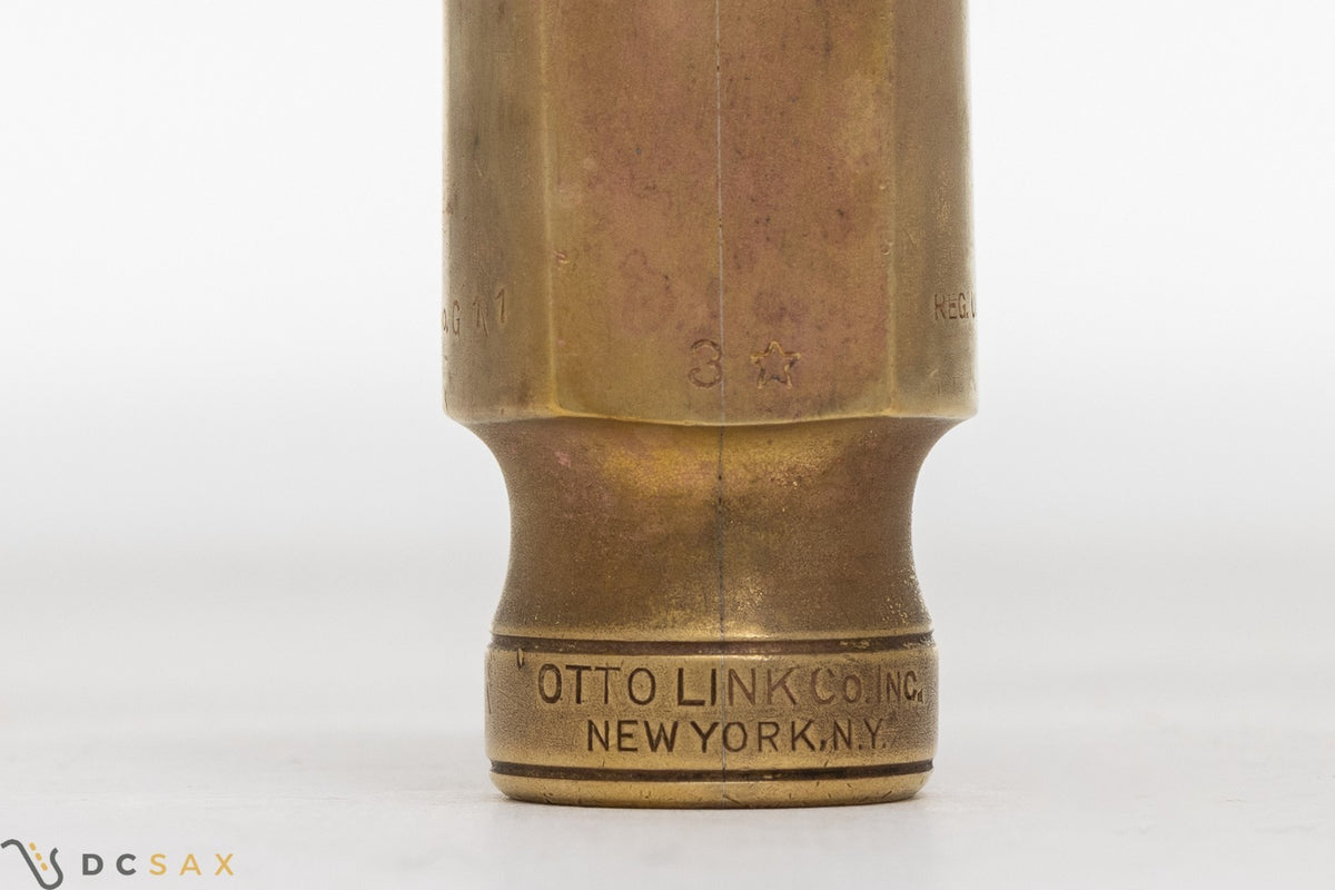 1940's Otto Link Tone Master Alto Saxophone Mouthpiece Plus Ligature and Cap