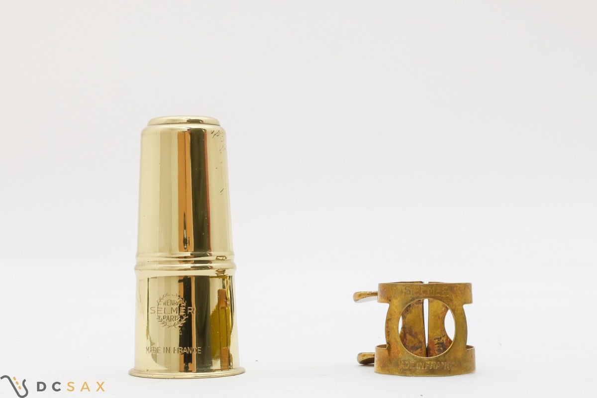 Selmer Two Screw Alto Saxophone Ligature and Cap Set for Hard Rubber Mouthpieces