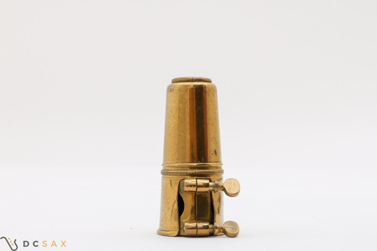 Vintage Selmer Two Screw Alto Saxophone Ligature and Cap Set From Mark VI