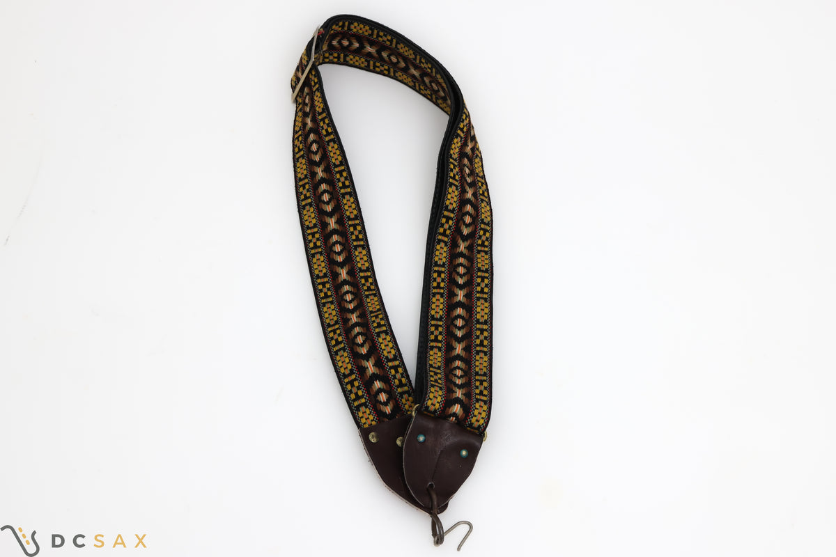 Vintage 1970s Woven Saxophone Neck Strap, Also Works As Guitar Strap