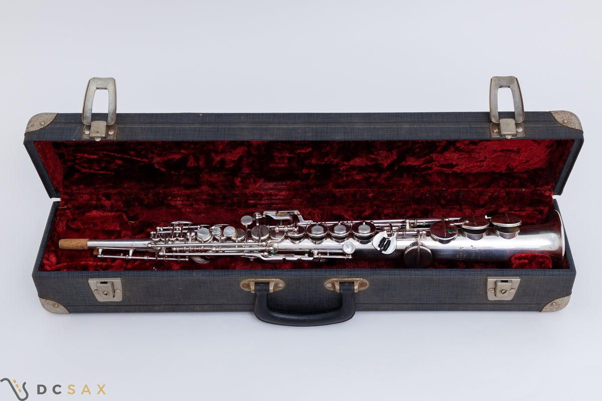 Silver Plated Selmer Mark VI Soprano Saxophone, Video, Just Serviced