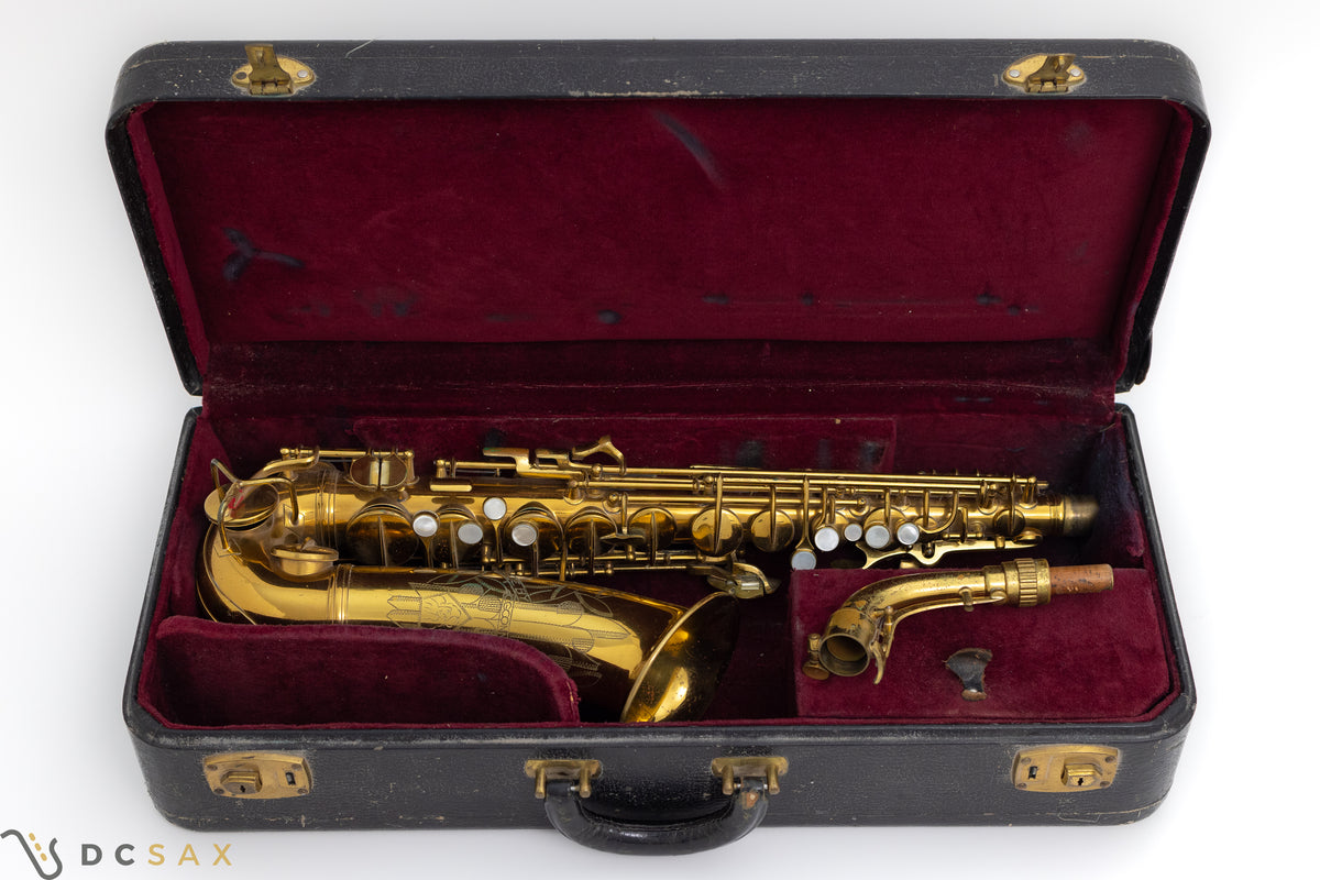 1947 Conn 6M Alto Saxophone, Rolled Tone Holes, Near Mint