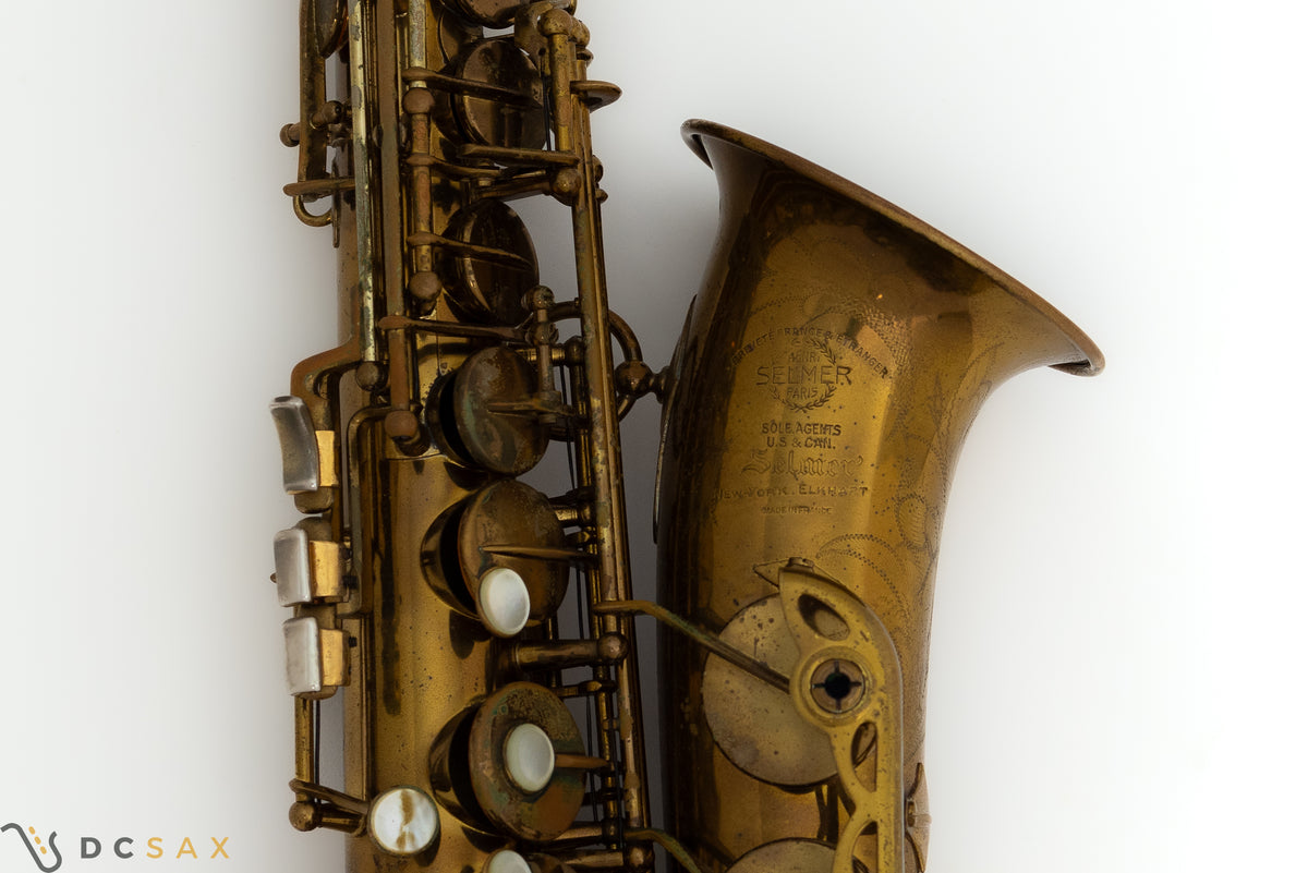 1953 52,xxx Selmer Super Balanced Action Alto Saxophone, 95% Original Lacquer, Video