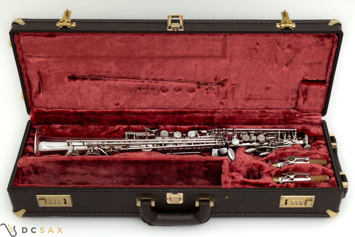 Yamaha Custom YSS-875S Soprano Saxophone, Near Mint, Just Serviced, Silver Plated