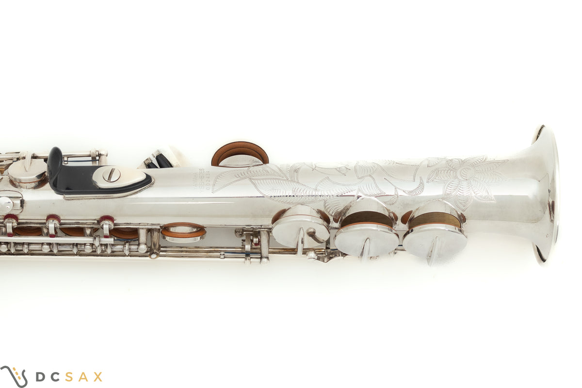 Yamaha Custom YSS-875S Soprano Saxophone, Near Mint, Just Serviced, Silver Plated