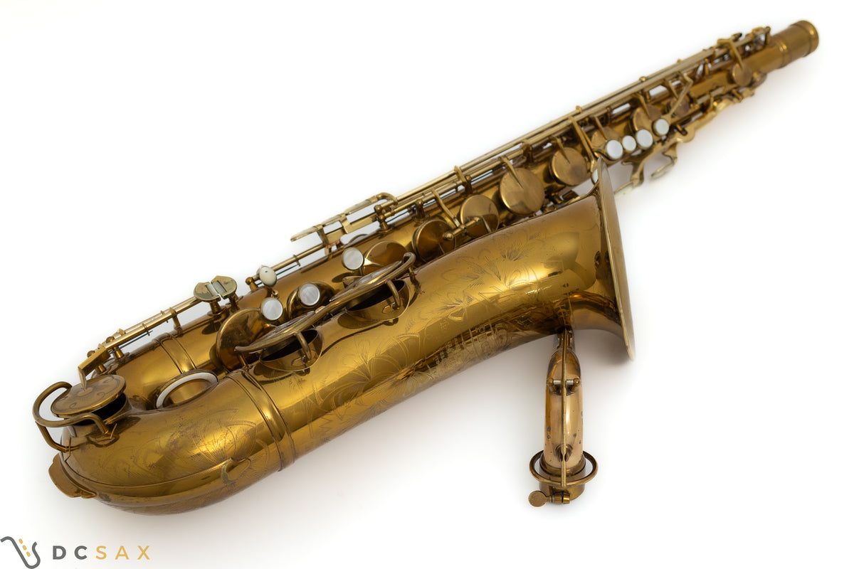 1937 King Zephyr Special Tenor Saxophone, Full Pearls, Video