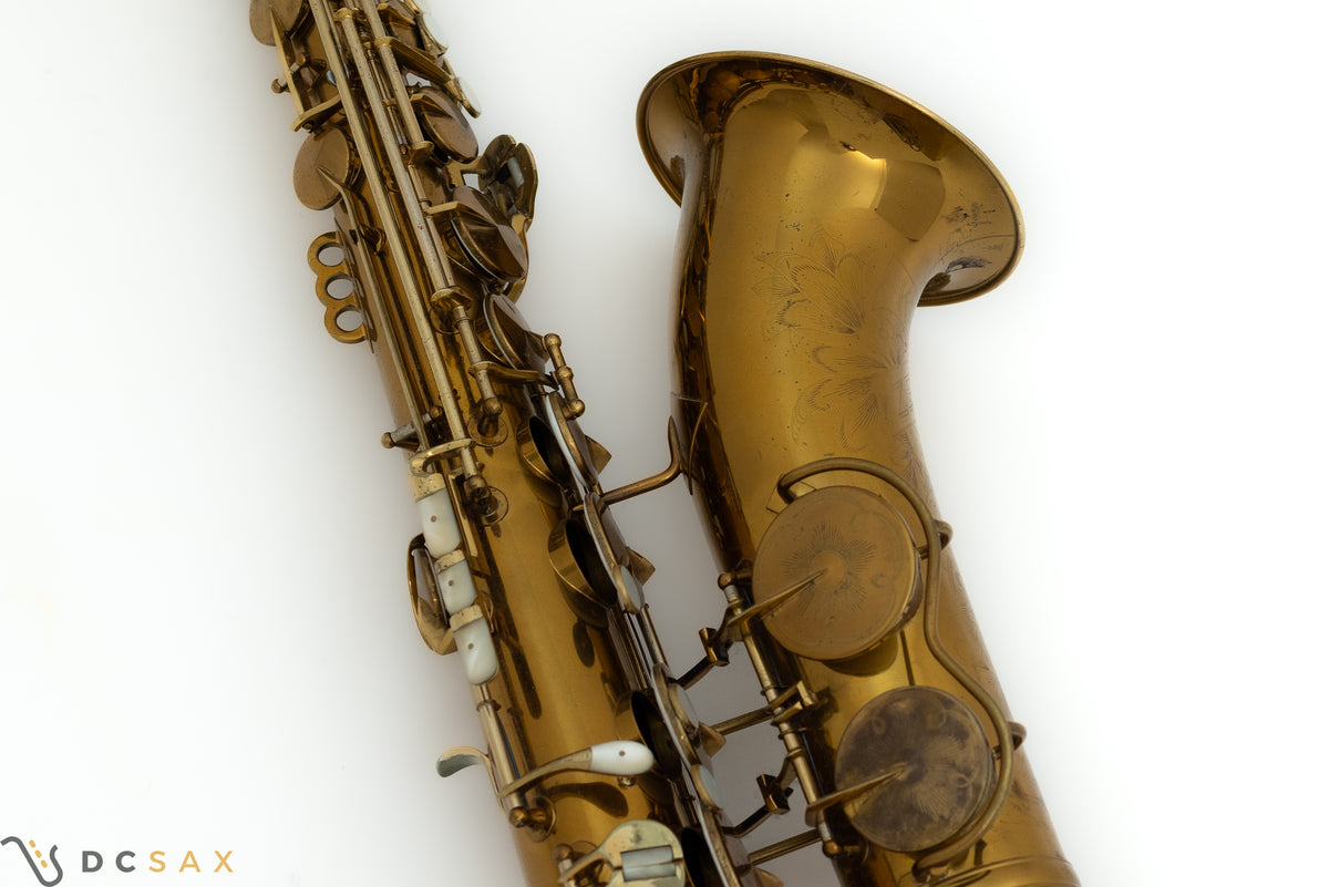 1937 King Zephyr Special Tenor Saxophone, Full Pearls, Video