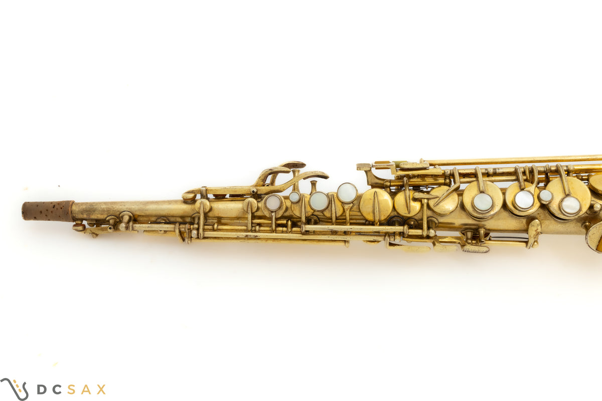 1926年製 金メッキ Conn New Wonder II 「チュー・ベリー」 ソプラノサックス、動画あり、整備済み