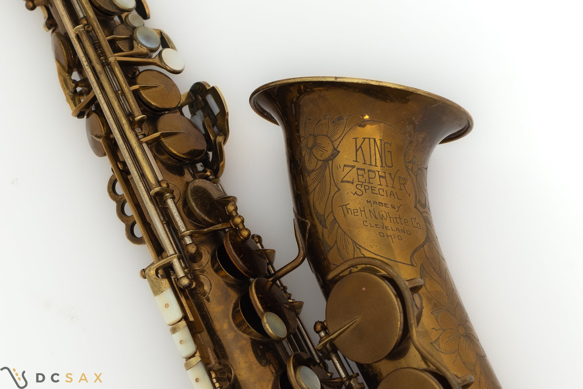 1945 King Zephyr Special Alto Saxophone, Original Lacquer, Full Pearls, Just Serviced, Video