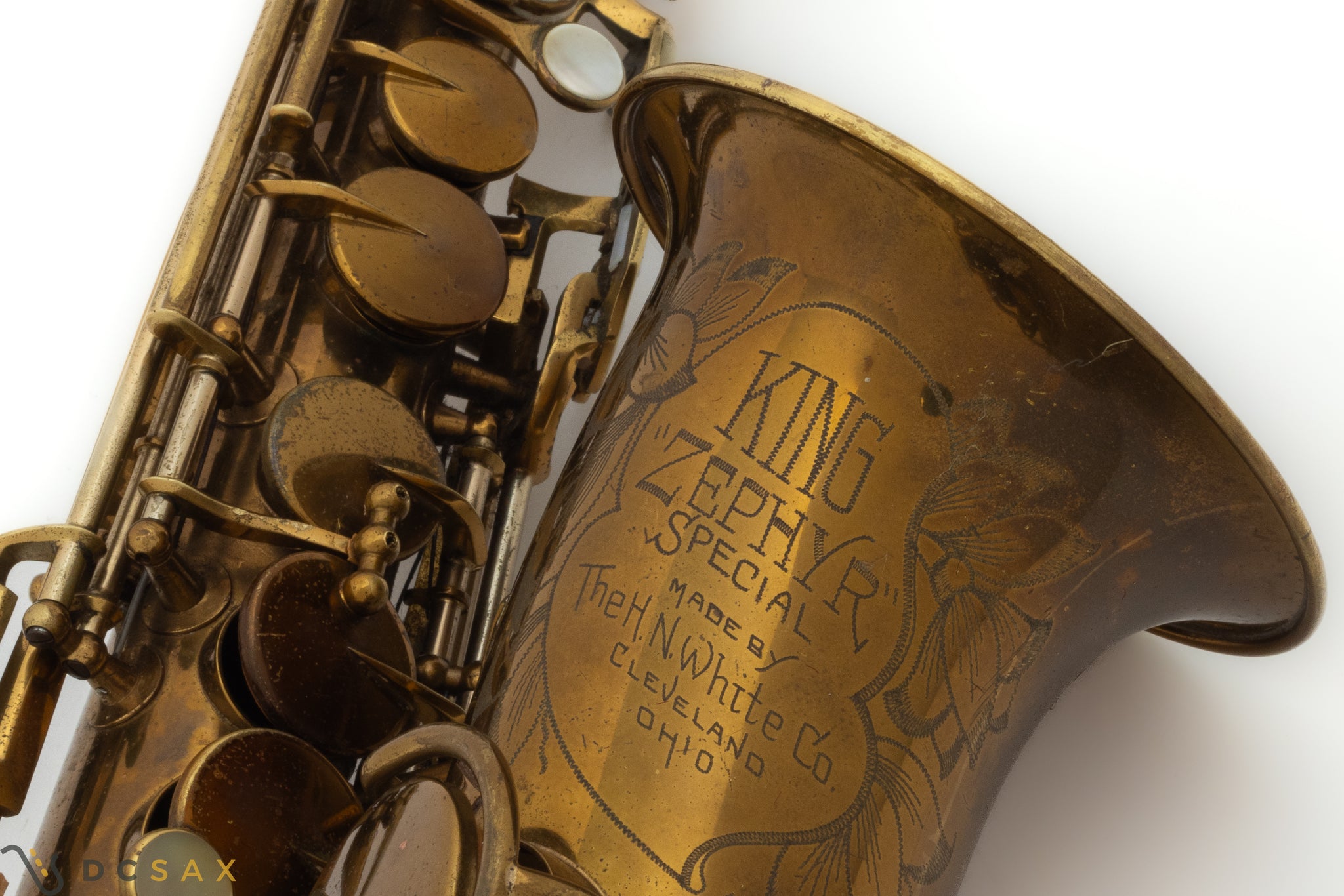 1945 King Zephyr Special Alto Saxophone, Original Lacquer, Full Pearls, Just Serviced, Video