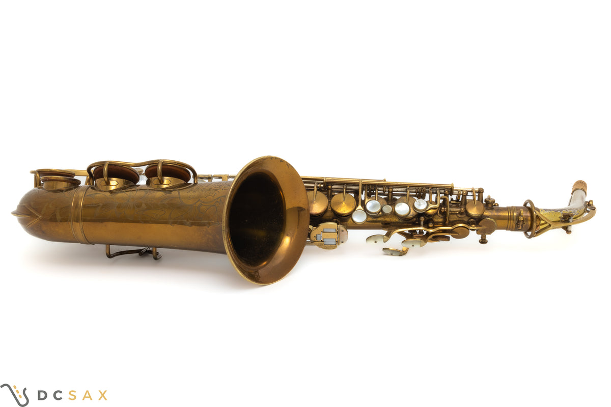 1945 King Zephyr Special Alto Saxophone, Original Lacquer, Full Pearls, Just Serviced, Video
