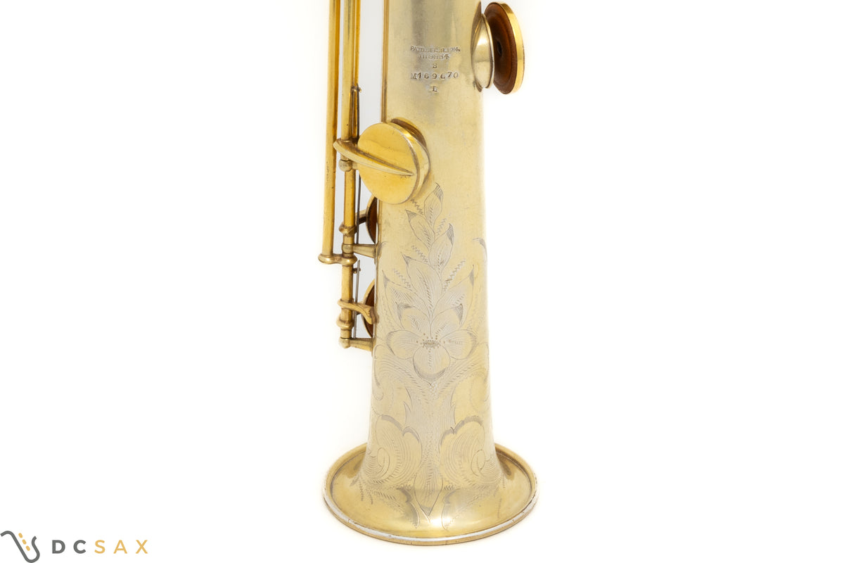 1926年製 金メッキ Conn New Wonder II 「チュー・ベリー」 ソプラノサックス、動画あり、整備済み