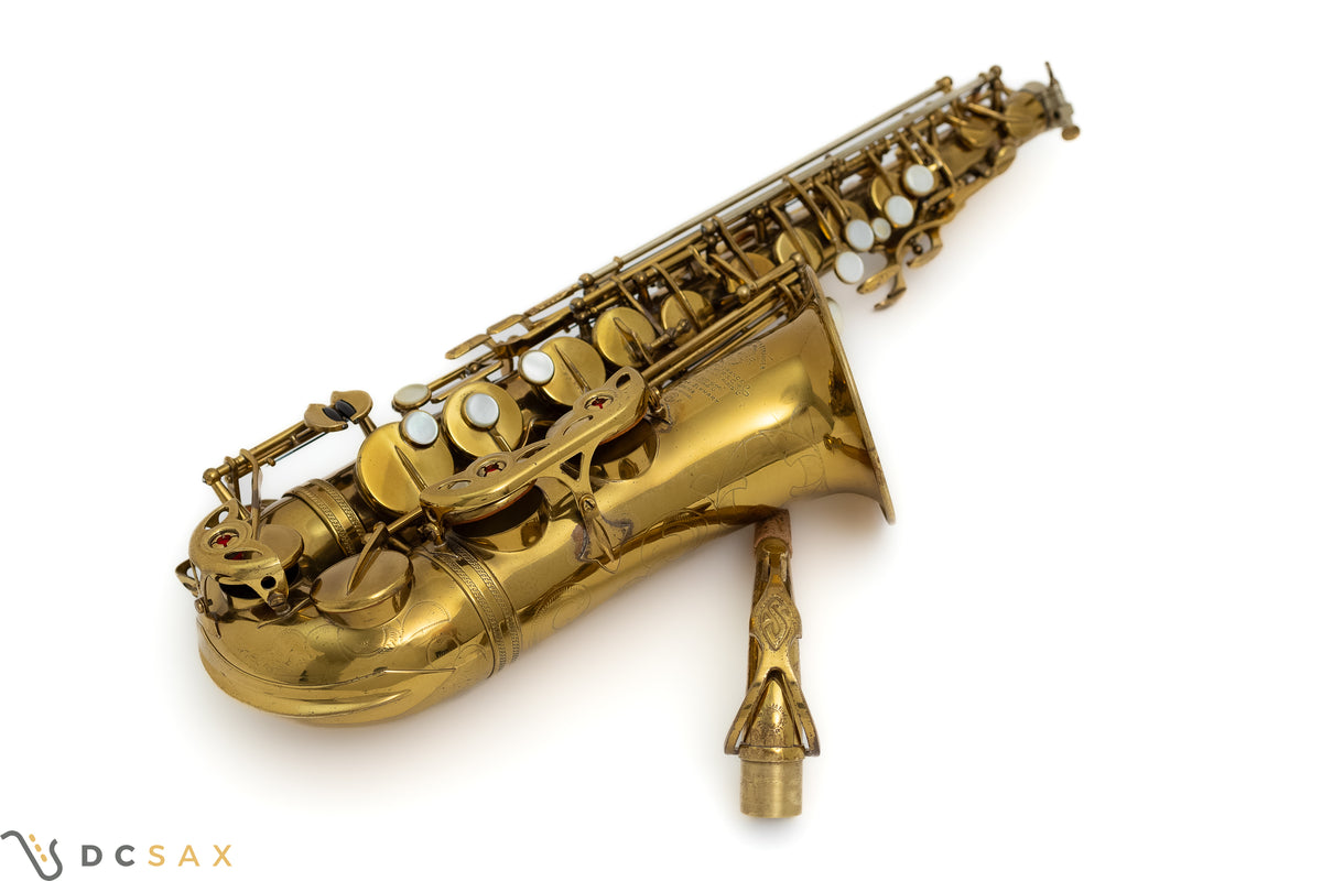 1958年製 Selmer Mark VI アルトサックス 77,xxx番台、ミディアムボウ、ハイF#キー付き、試奏動画あり