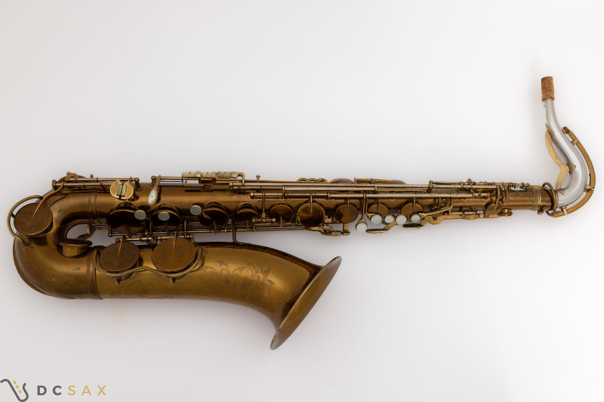 1939 King Zephyr Special Tenor Saxophone, Video, Original Lacquer, Full Pearls, Sterling Neck
