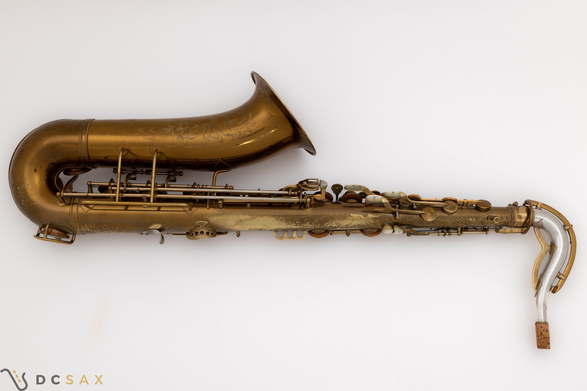 1939 King Zephyr Special Tenor Saxophone, Video, Original Lacquer, Full Pearls, Sterling Neck