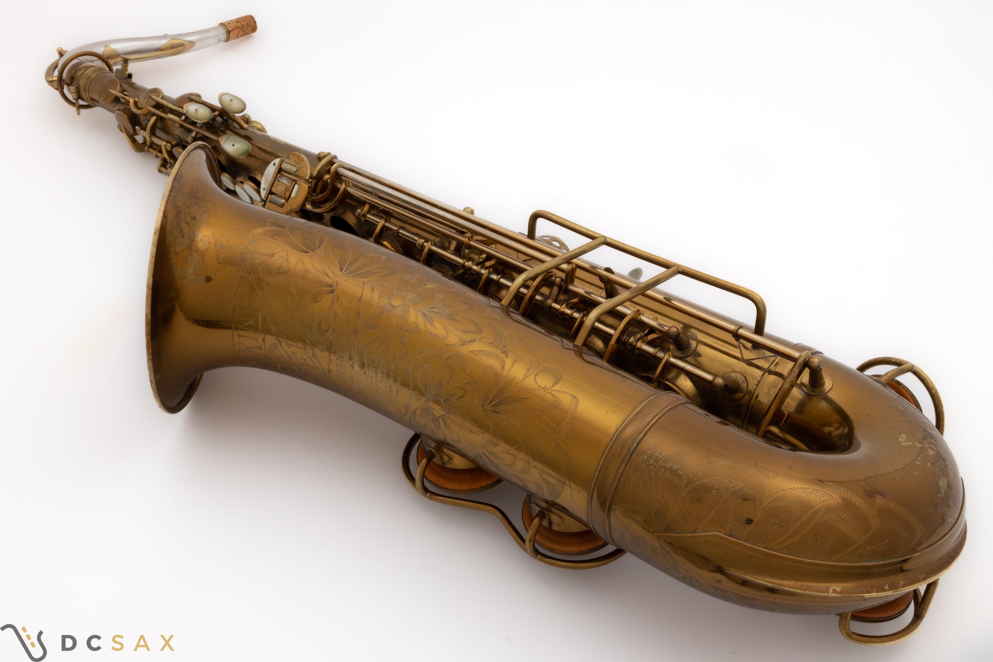 1939 King Zephyr Special Tenor Saxophone, Video, Original Lacquer, Full Pearls, Sterling Neck