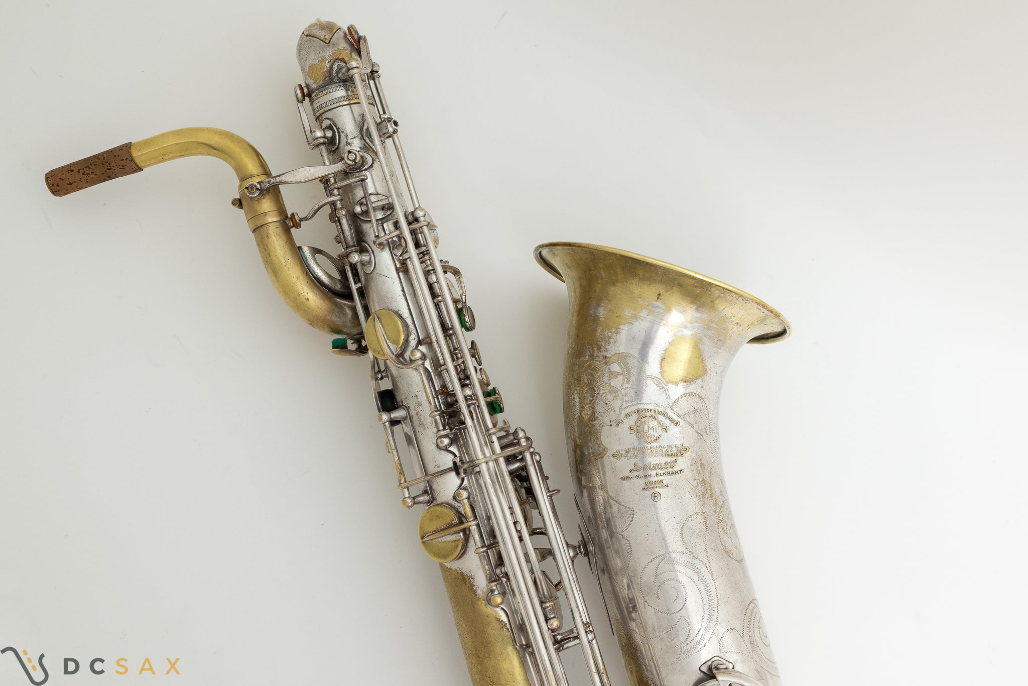 85,xxx Low A Selmer Mark VI Baritone Saxophone, Original Silver Plated