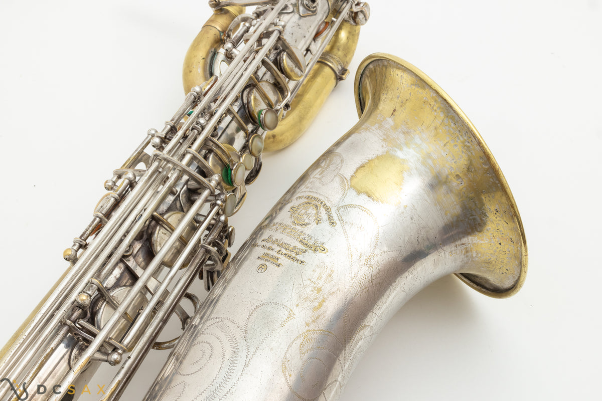 85,xxx Low A Selmer Mark VI Baritone Saxophone, Original Silver Plated