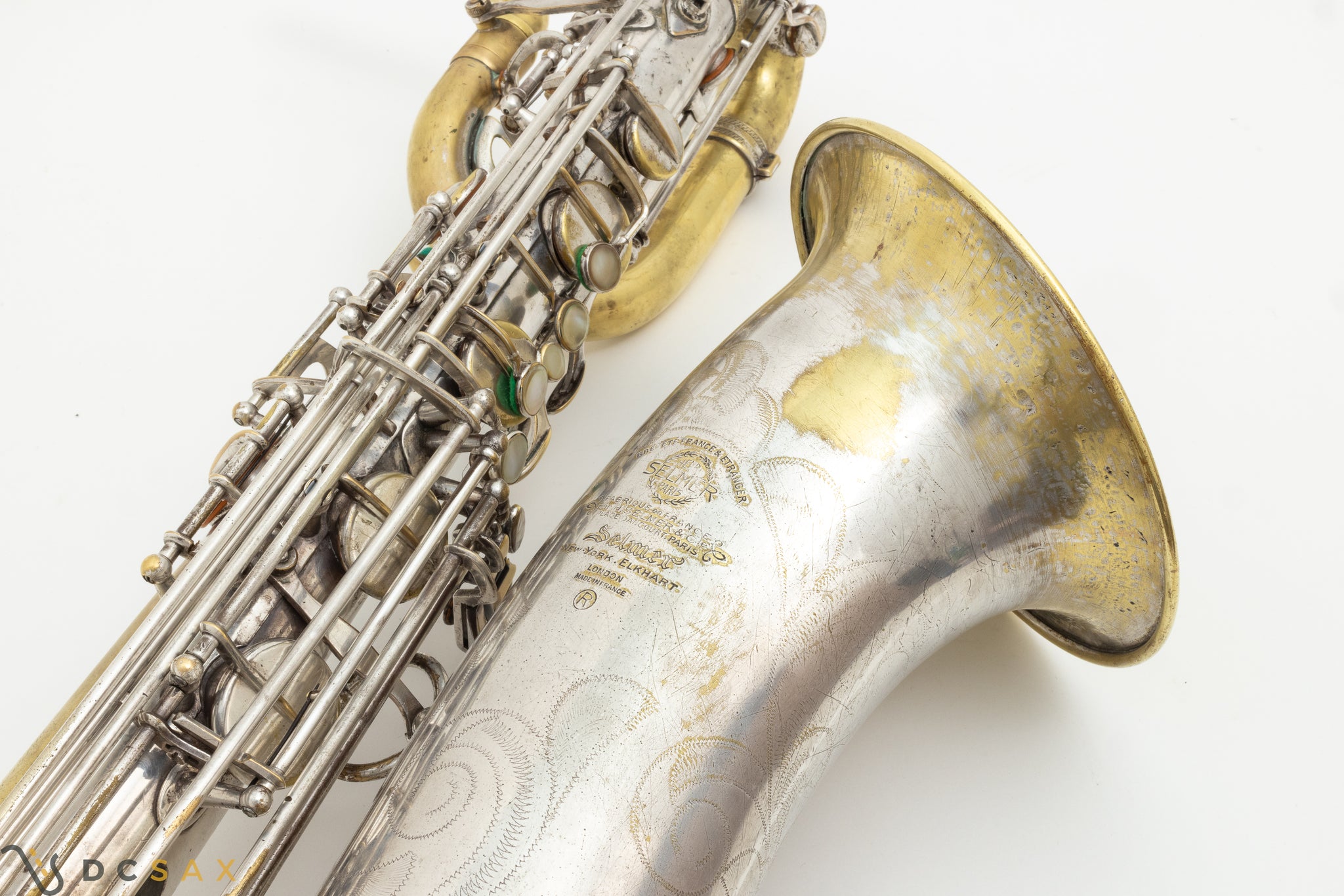85,xxx Low A Selmer Mark VI Baritone Saxophone, Original Silver Plated