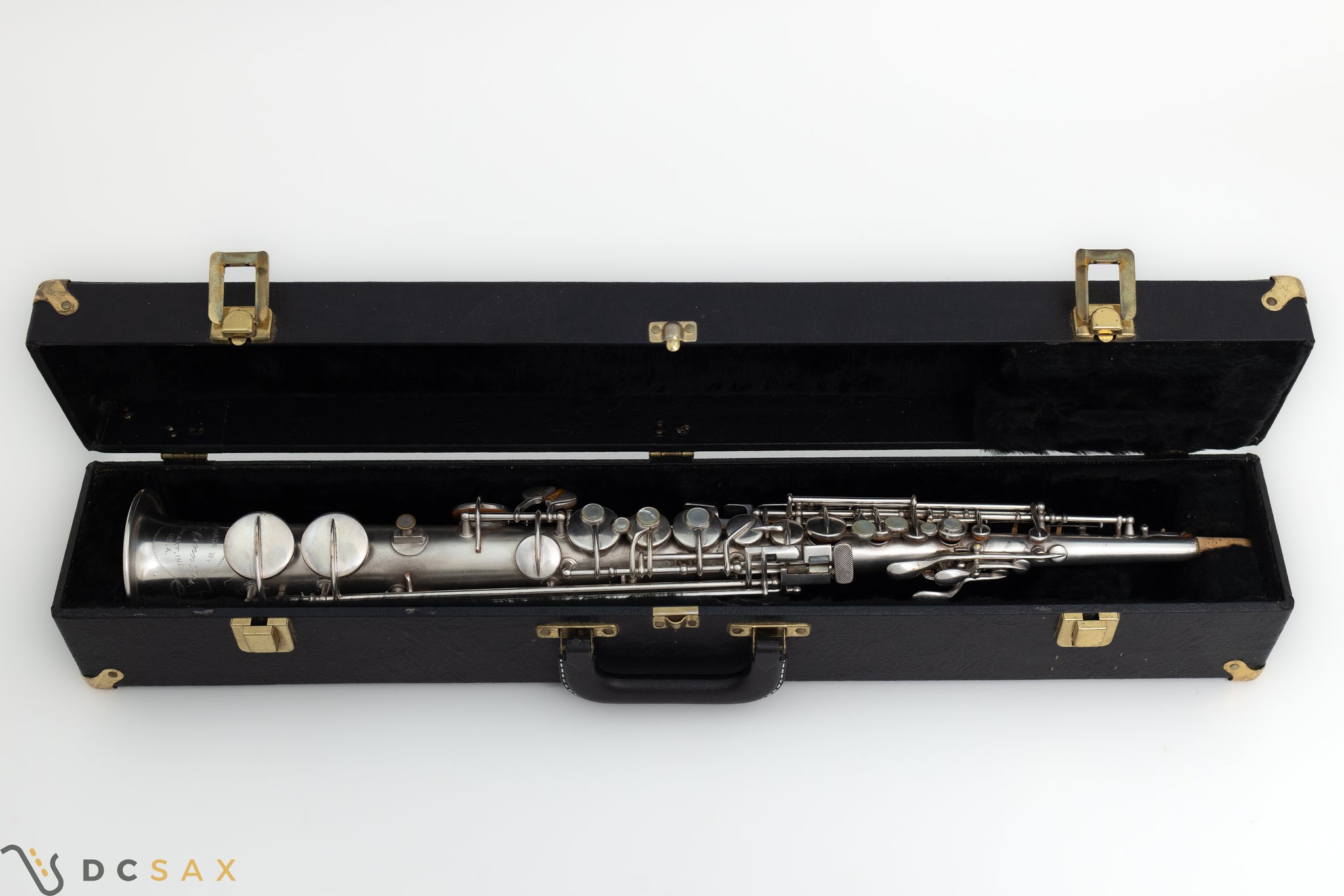 1927 Conn New Wonder II Chu Berry Soprano Saxophone, Silver Plated, Just Serviced
