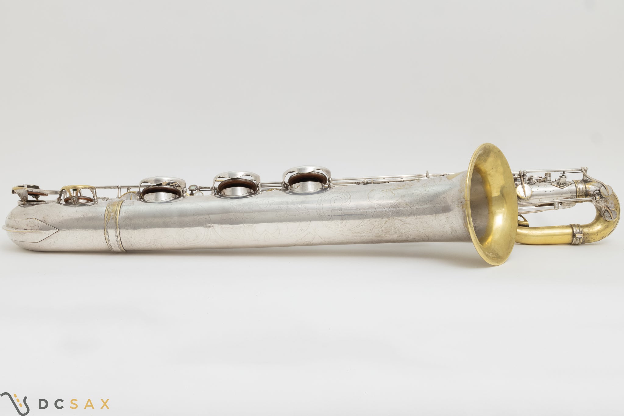 85,xxx Low A Selmer Mark VI Baritone Saxophone, Original Silver Plated