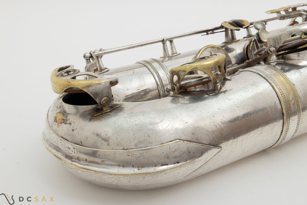 85,xxx Low A Selmer Mark VI Baritone Saxophone, Original Silver Plated