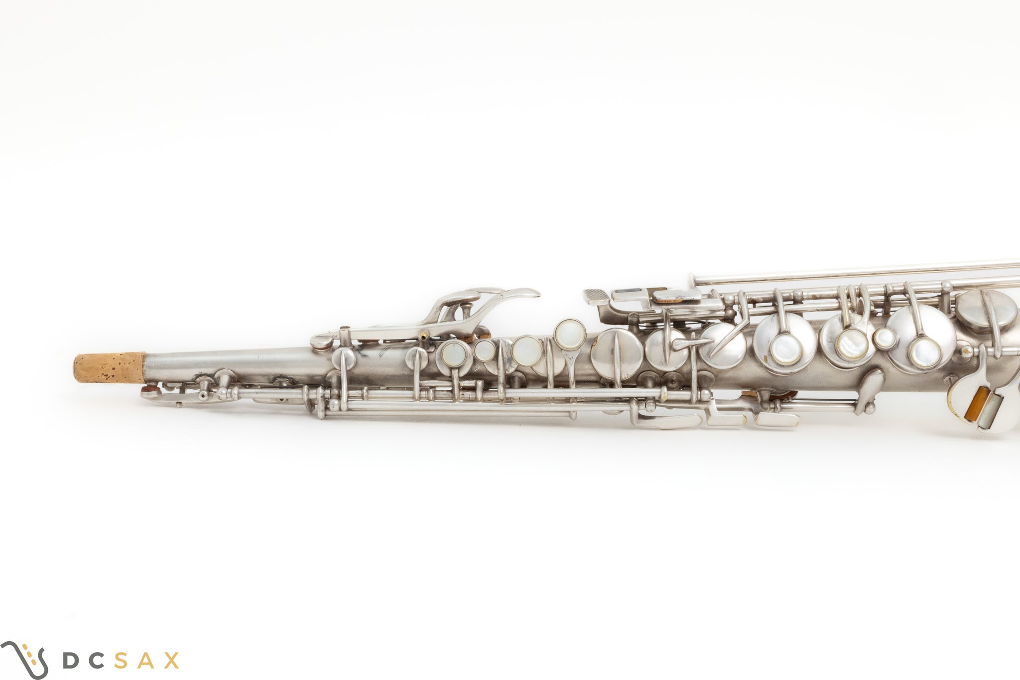1927 Conn New Wonder II Chu Berry Soprano Saxophone, Silver Plated, Just Serviced