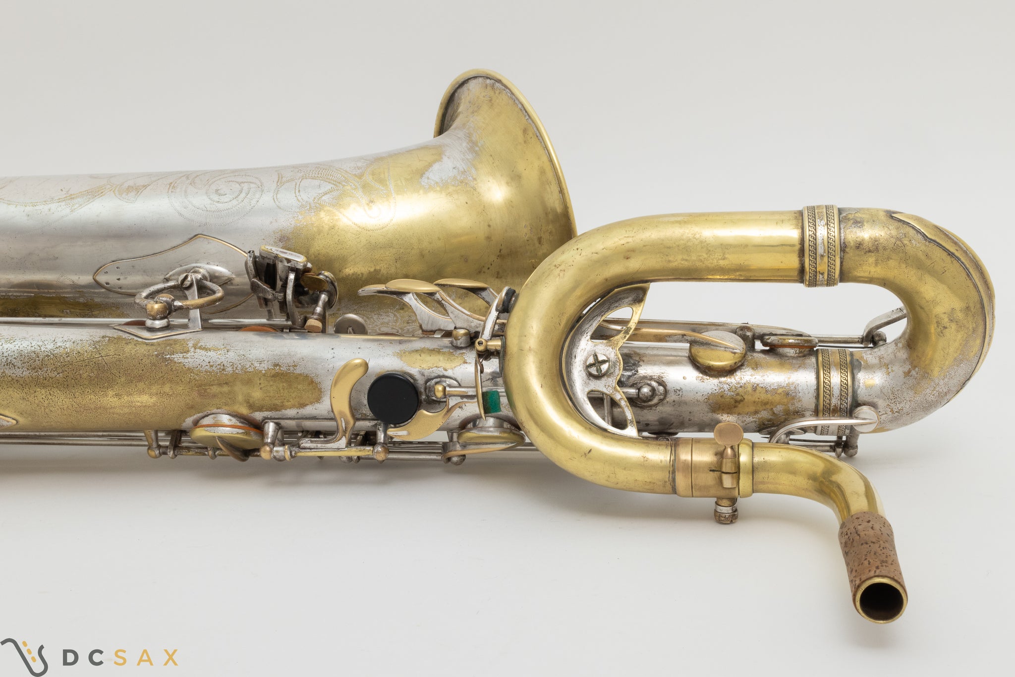 85,xxx Low A Selmer Mark VI Baritone Saxophone, Original Silver Plated