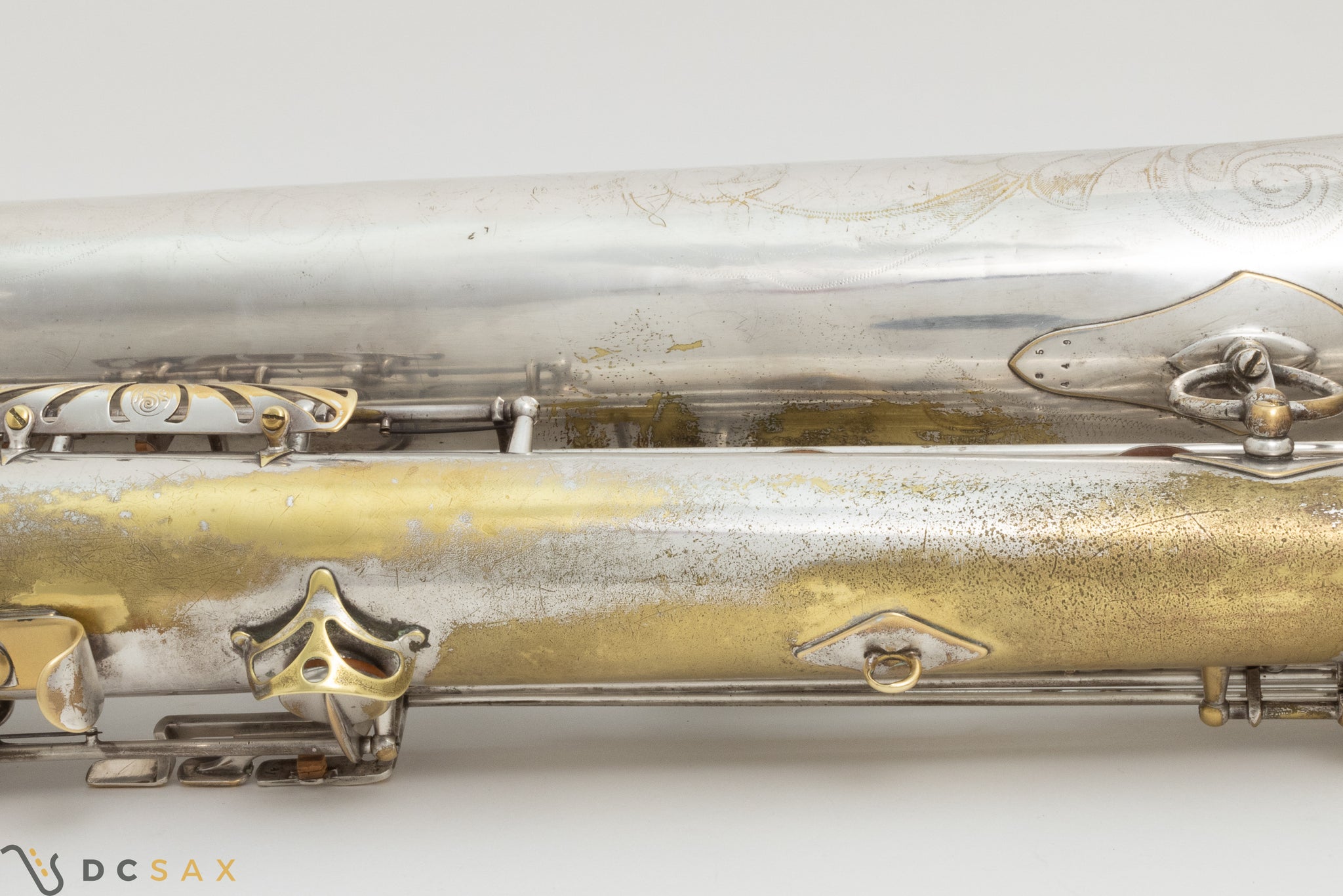 85,xxx Low A Selmer Mark VI Baritone Saxophone, Original Silver Plated