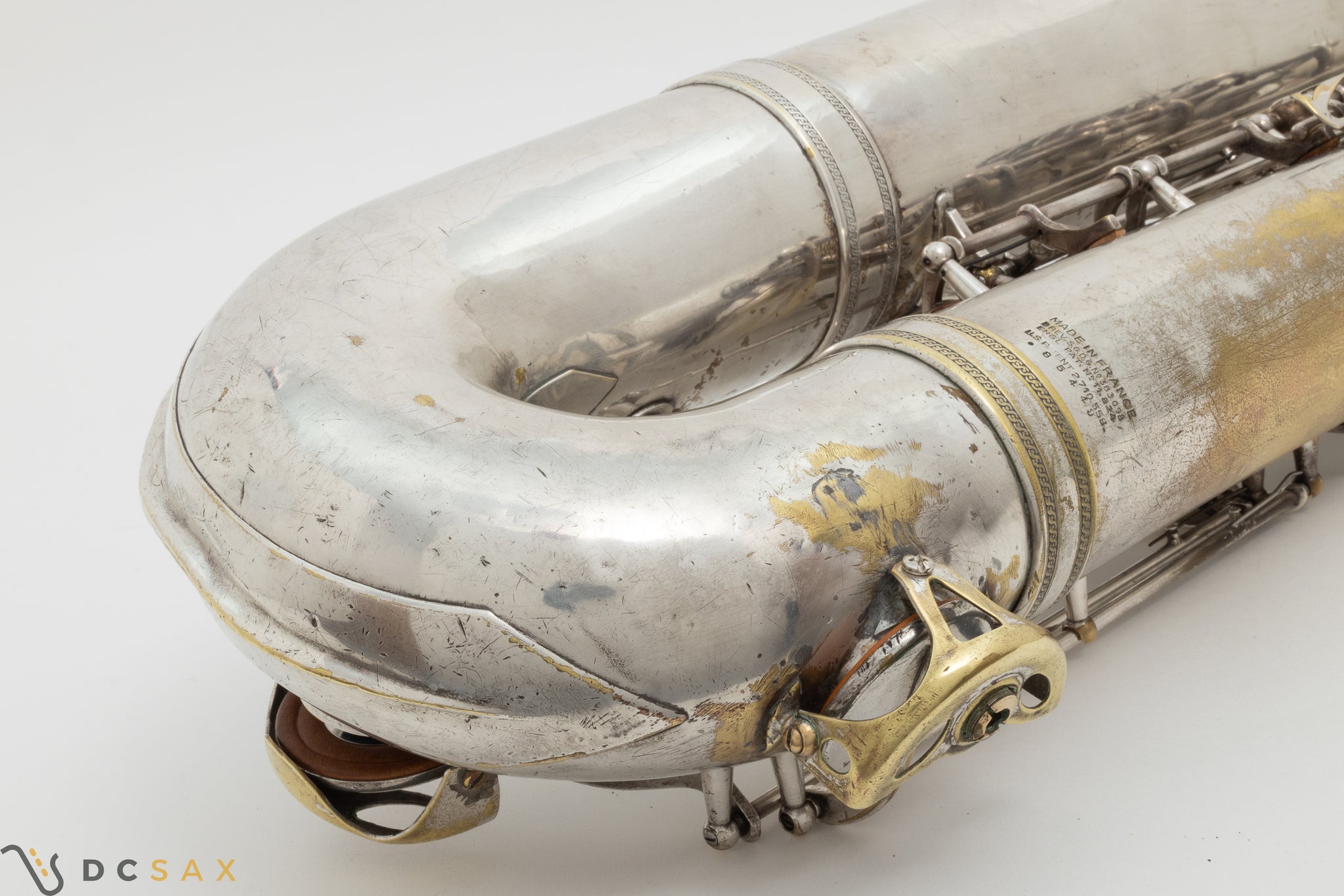 85,xxx Low A Selmer Mark VI Baritone Saxophone, Original Silver Plated