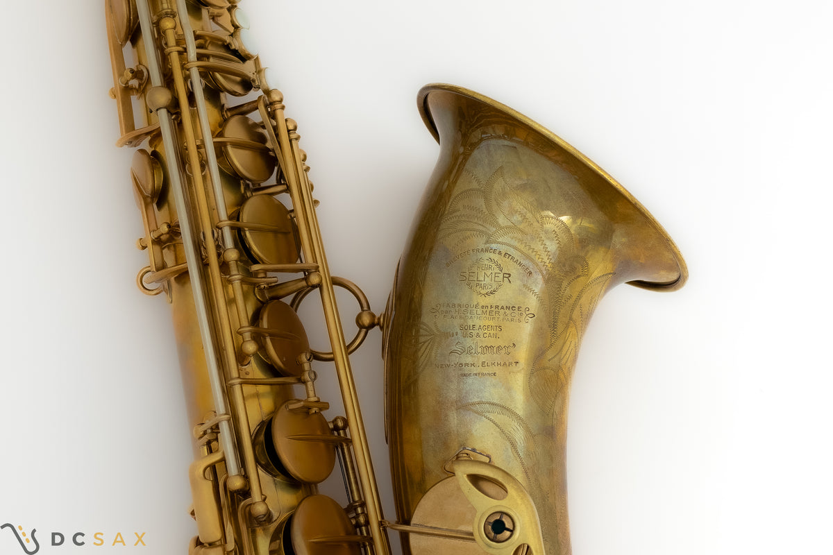 1953 52,xxx Selmer Super Balanced Action SBA Tenor Saxophone, Overhaul, Video, High F#