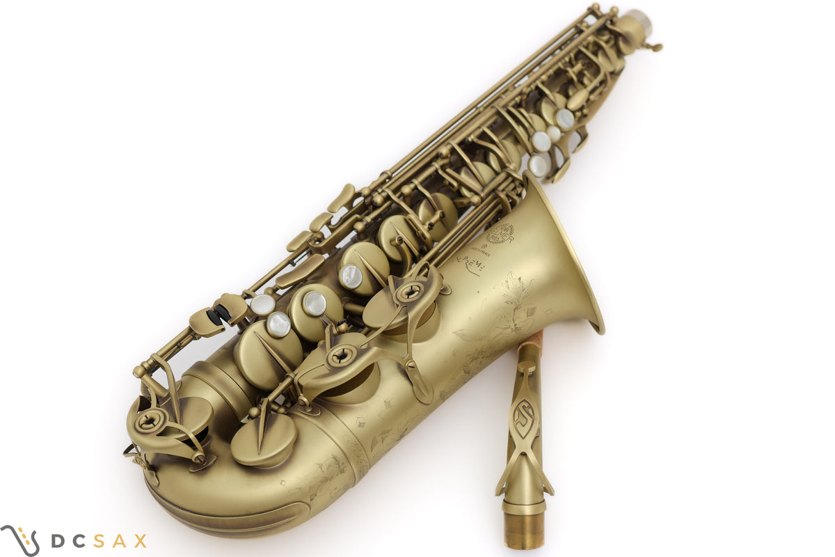 Selmer Supreme Alto Saxophone, Mint Condition, Antique Lacquer Finish, Video Demo