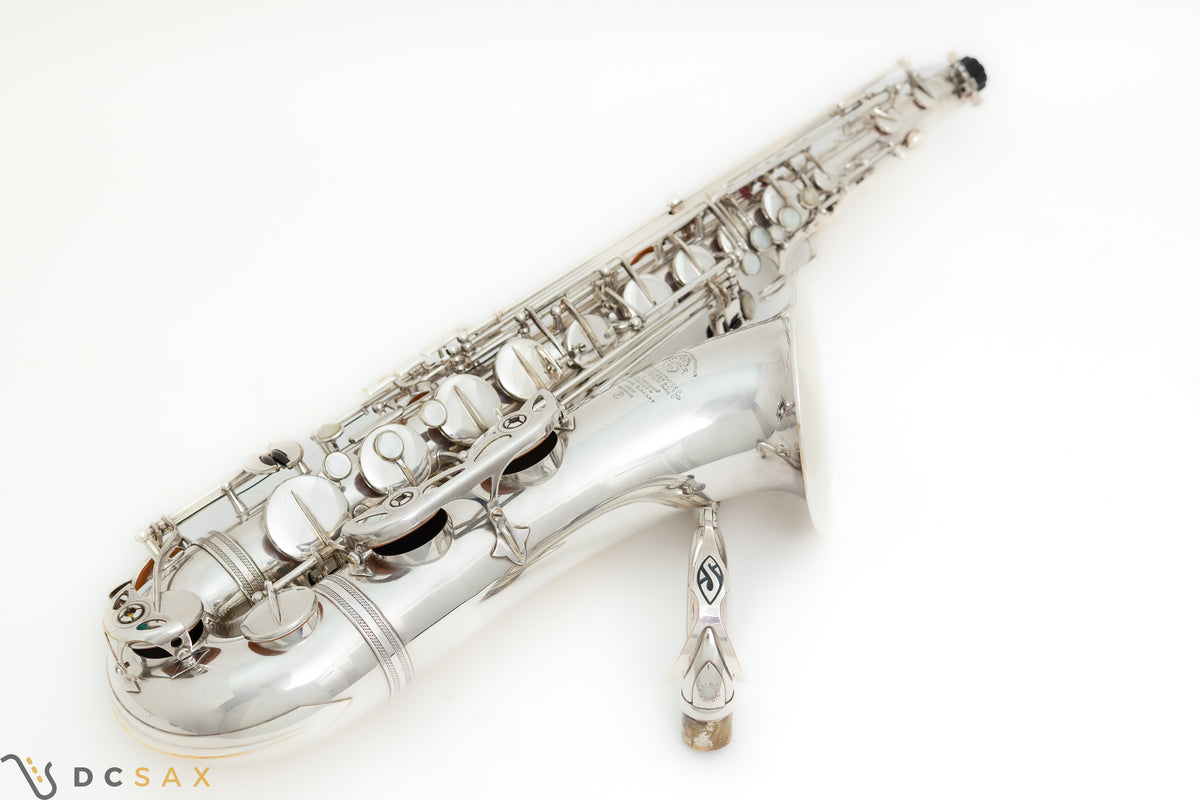 1956年製 セルマー Mark VI テナーサックス、銀メッキ、High F#キー付き、動画あり