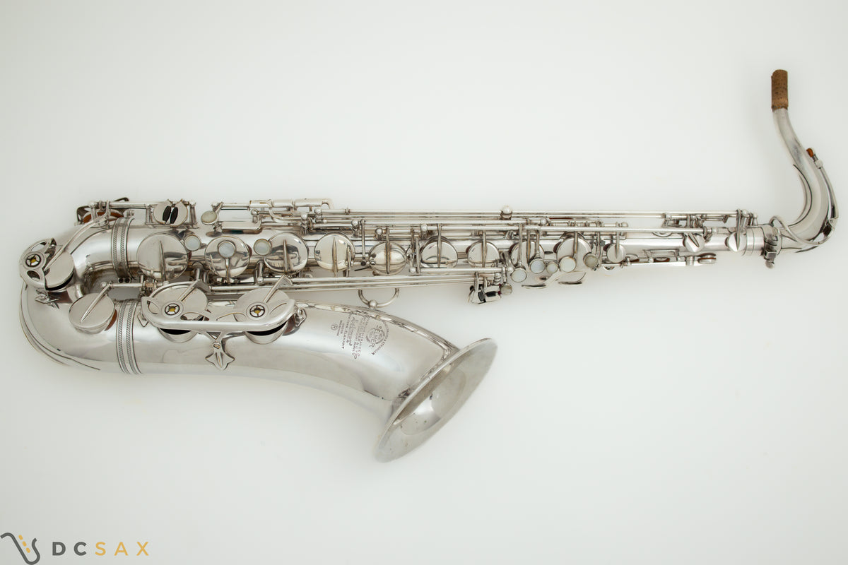1956年製 セルマー Mark VI テナーサックス、銀メッキ、High F#キー付き、動画あり