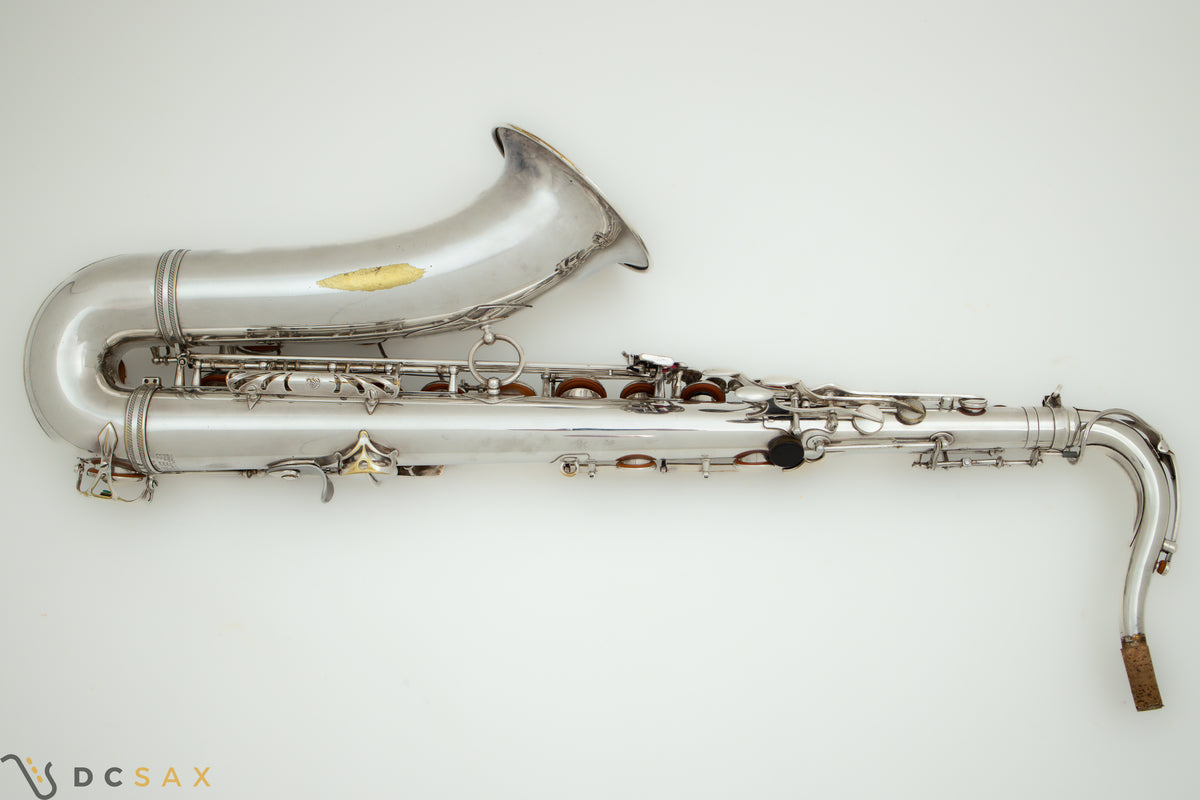 1956年製 セルマー Mark VI テナーサックス、銀メッキ、High F#キー付き、動画あり