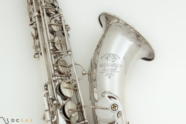 1956 68,xxx Selmer Mark VI Tenor Saxohpone, Silver Plated, High F#, Video