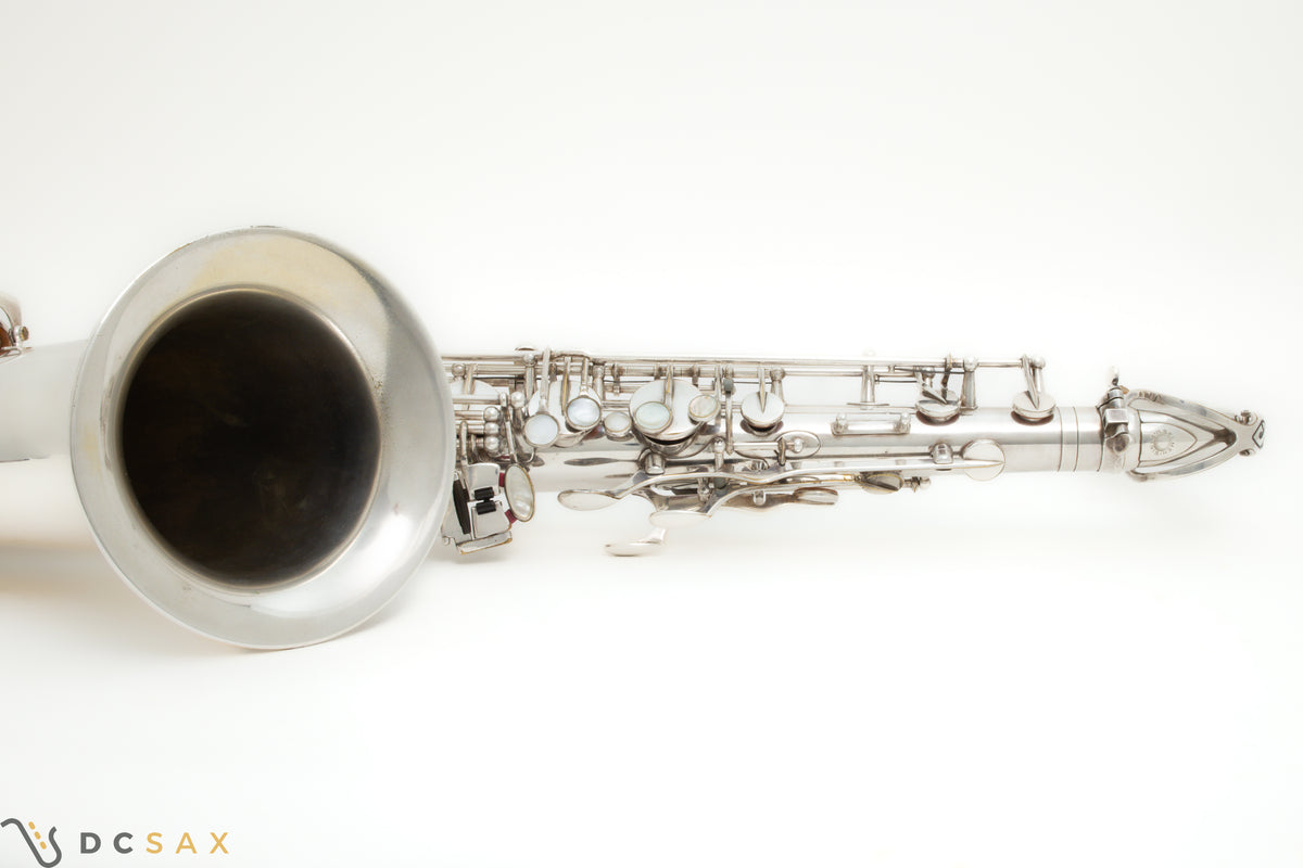 1956年製 セルマー Mark VI テナーサックス、銀メッキ、High F#キー付き、動画あり