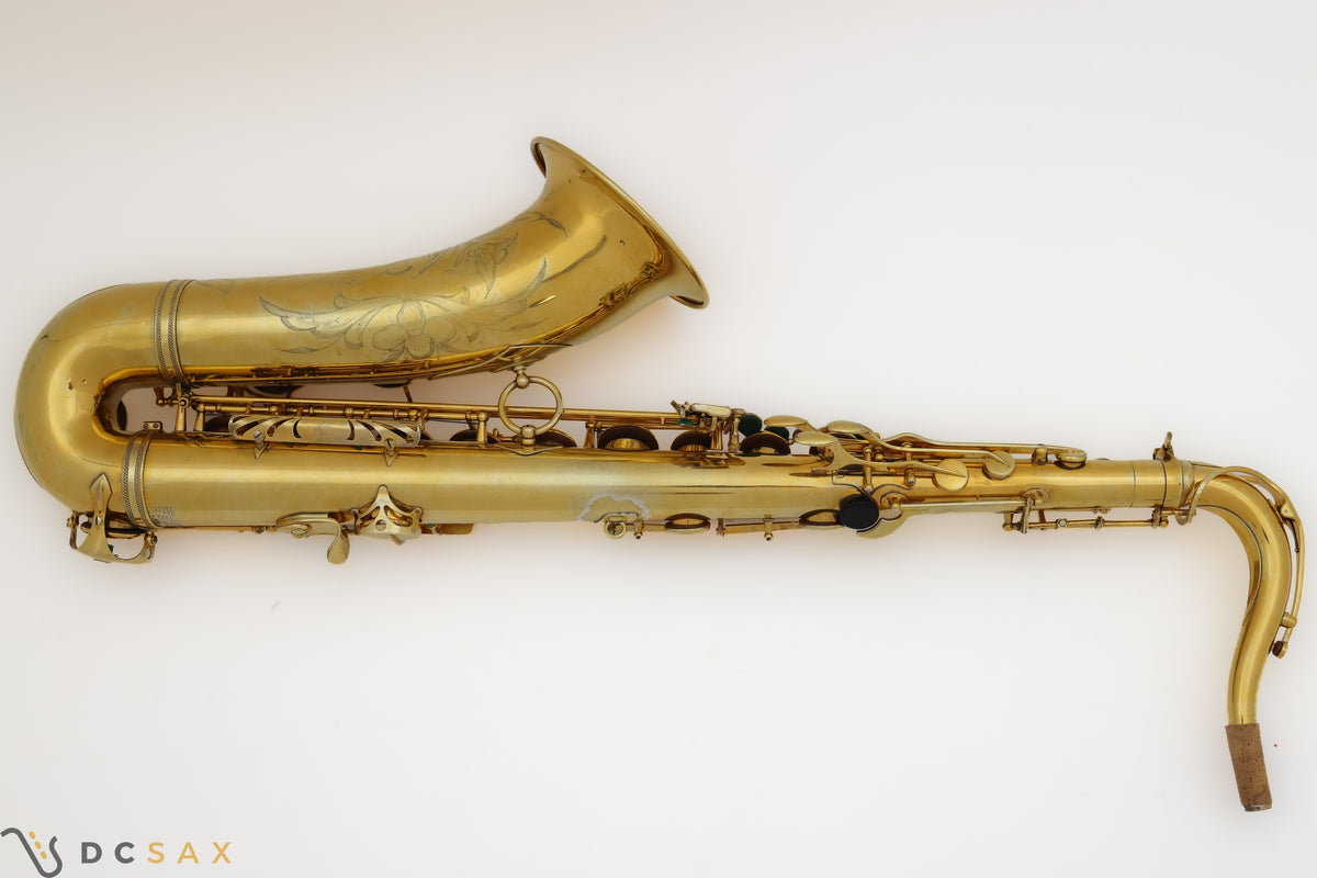 金メッキ Selmer Mark VI テナーサックス(シリアルNo. 94,xxx)、High F#キー付き、動画あり、必見!