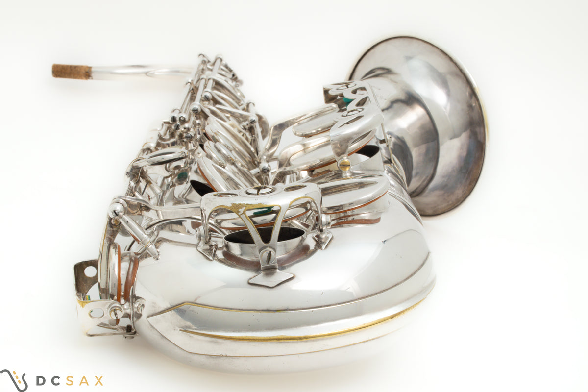 1956年製 セルマー Mark VI テナーサックス、銀メッキ、High F#キー付き、動画あり