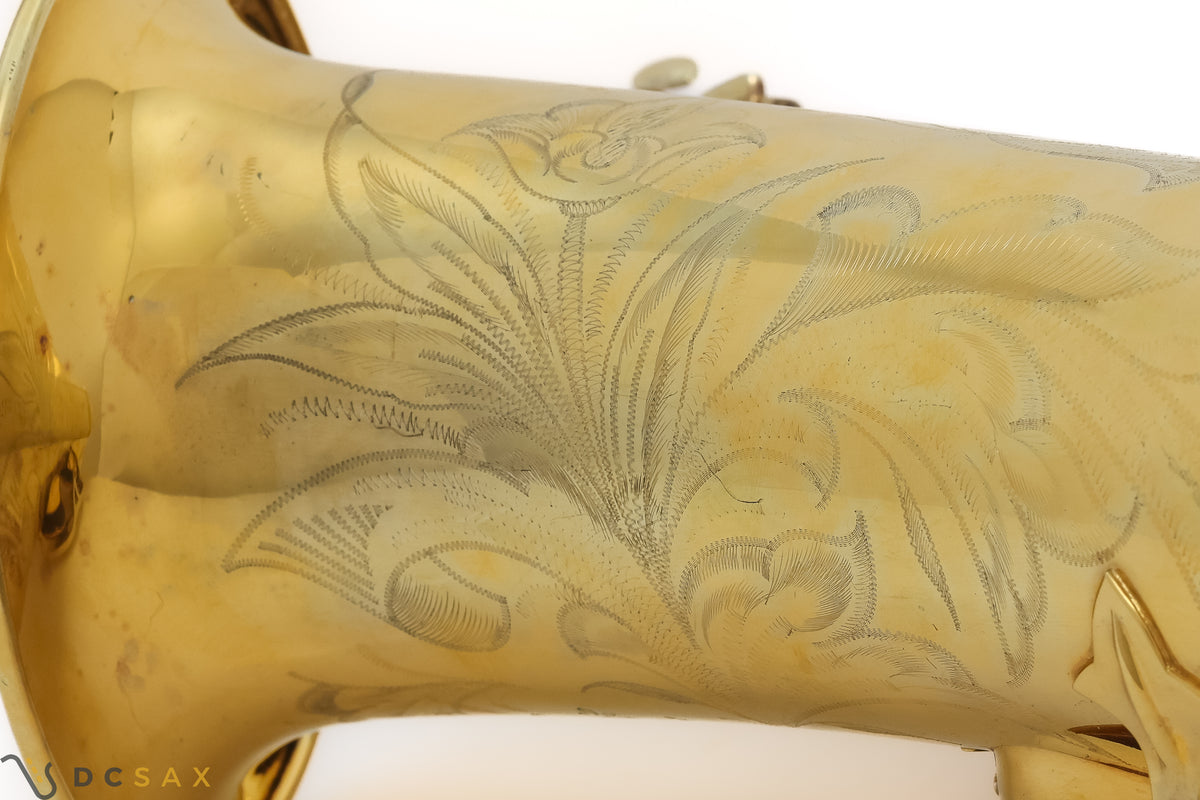 金メッキ Selmer Mark VI テナーサックス(シリアルNo. 94,xxx)、High F#キー付き、動画あり、必見!