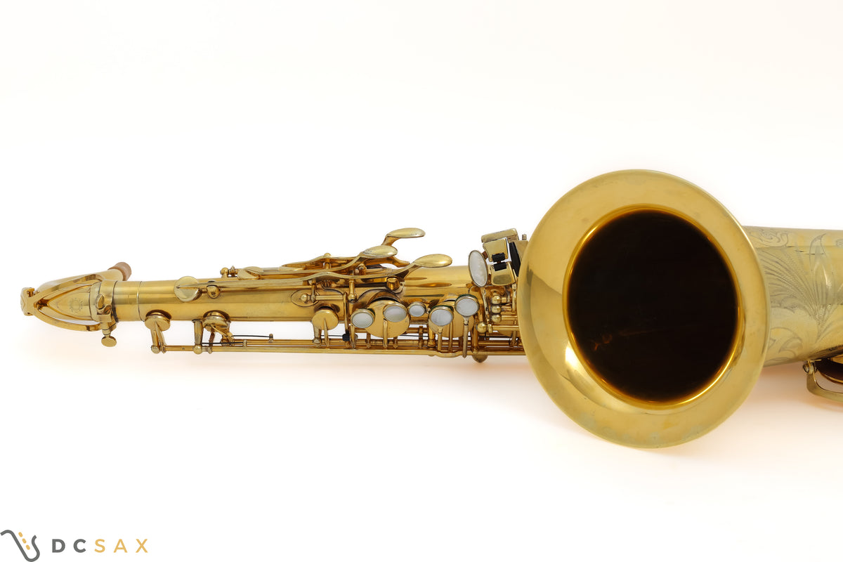 金メッキ Selmer Mark VI テナーサックス(シリアルNo. 94,xxx)、High F#キー付き、動画あり、必見!