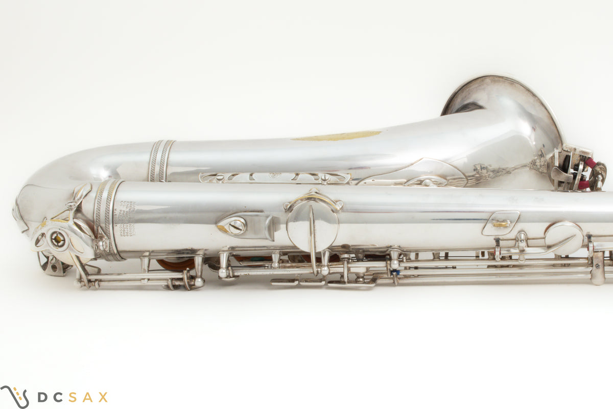 1956年製 セルマー Mark VI テナーサックス、銀メッキ、High F#キー付き、動画あり