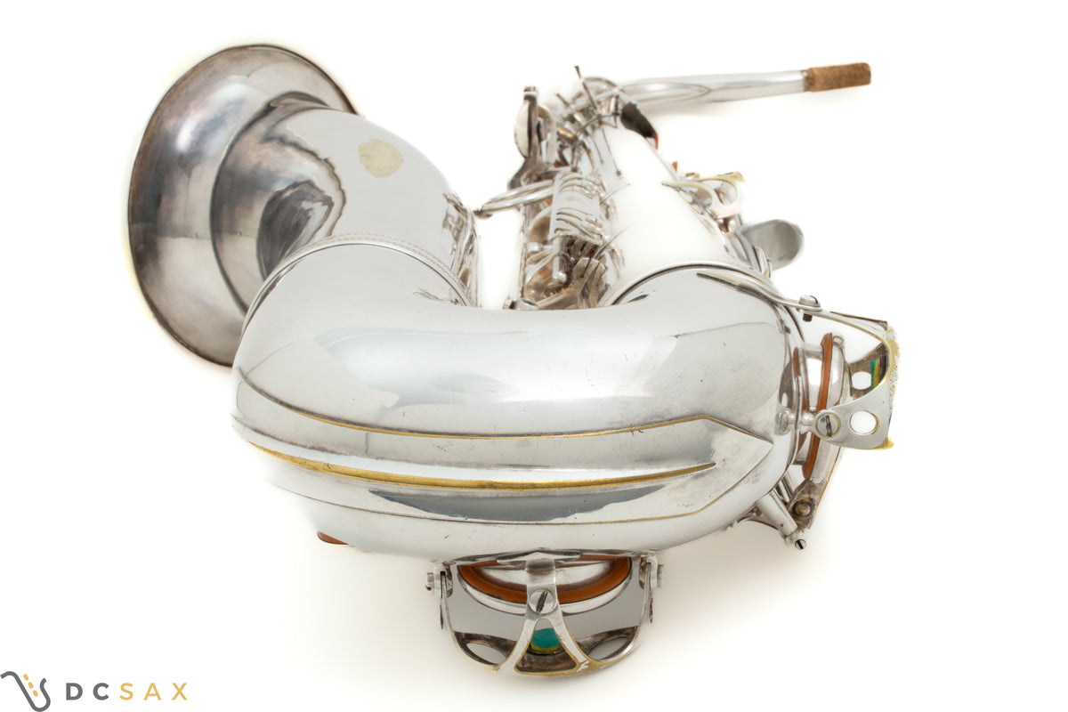 1956年製 セルマー Mark VI テナーサックス、銀メッキ、High F#キー付き、動画あり