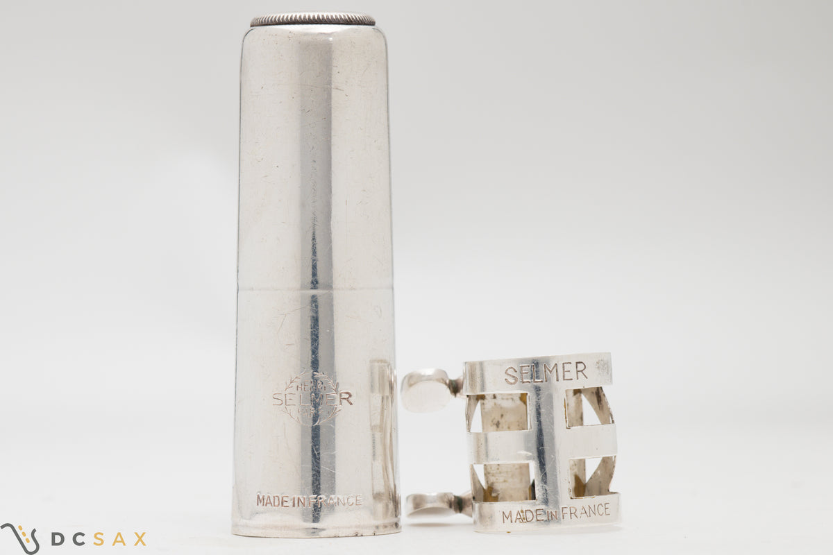 Vintage Selmer 402 Alto Saxophone Ligature and Cap Set