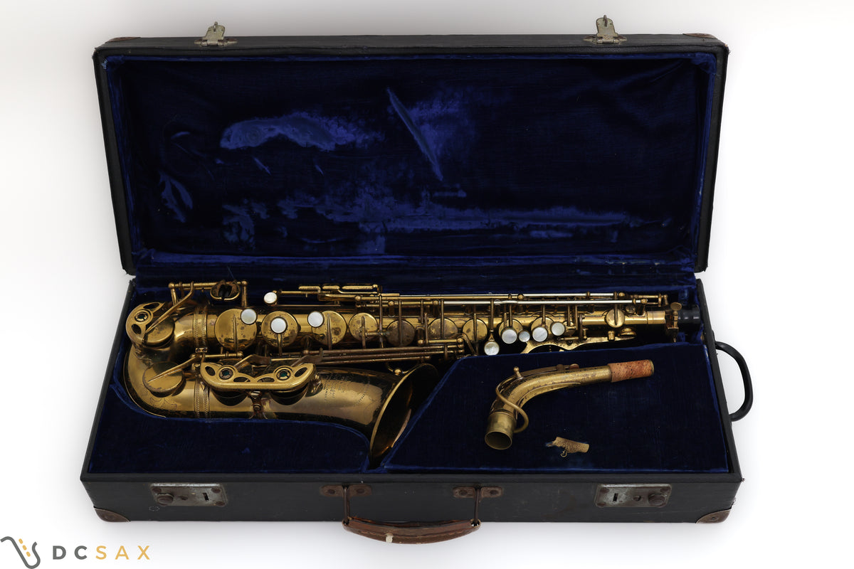 1947 37,xxx Selmer Super Balanced Action SBA Alto Saxophone, Overhaul, Video