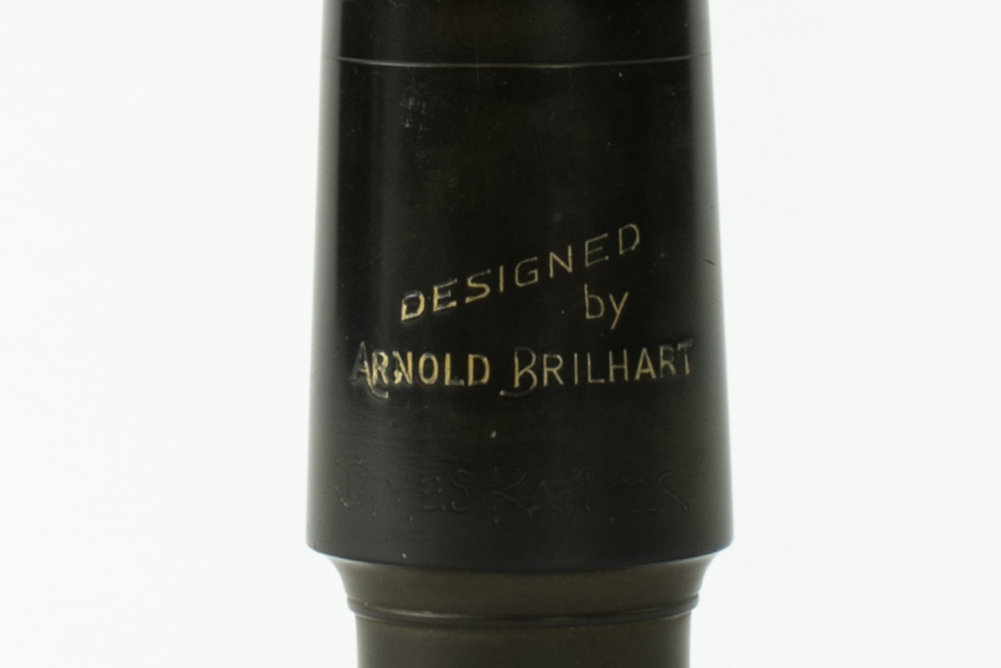 Brilhart Hard Rubber Tenor Saxophone Mouthpiece, Great Neck, "Designed By" Model